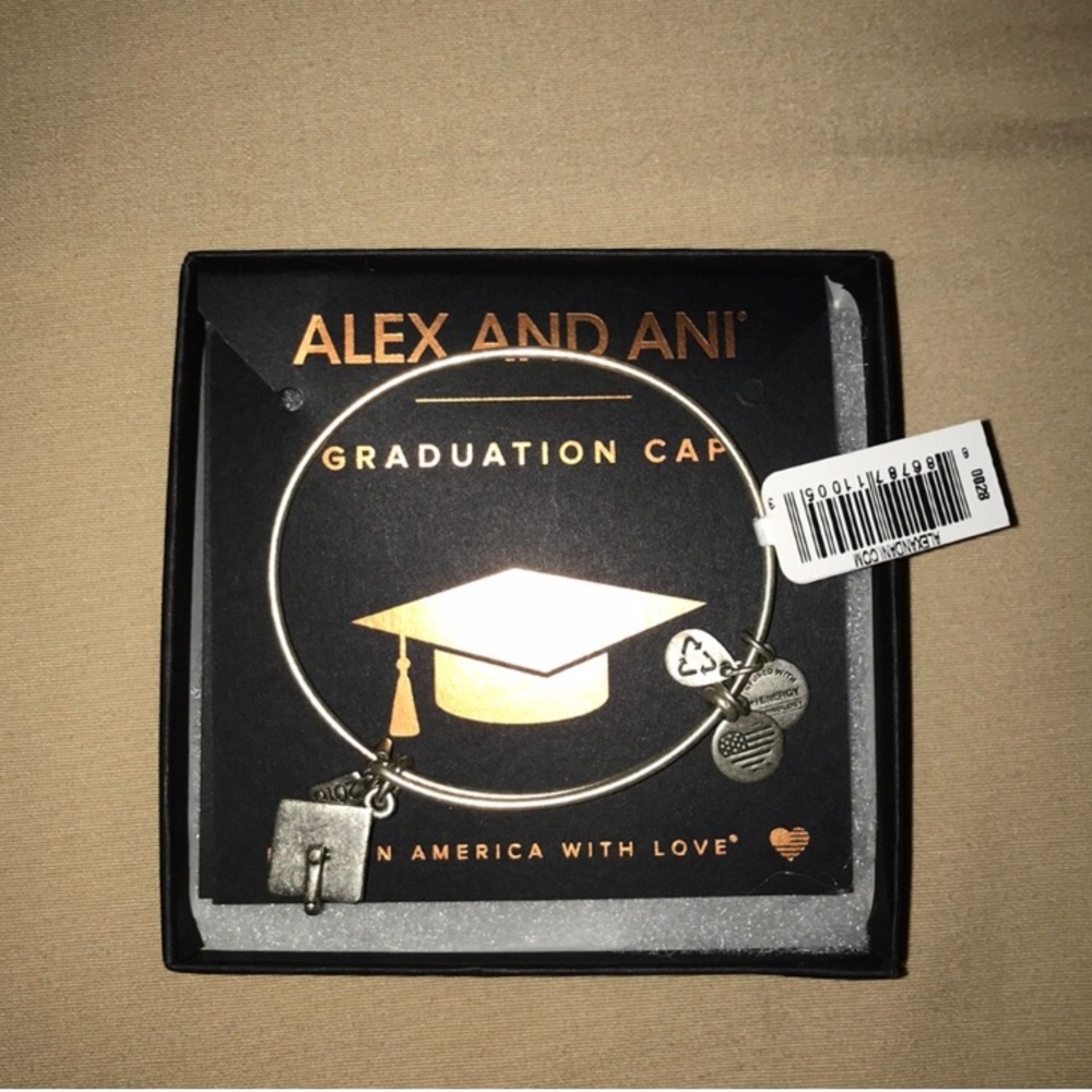 Alex and Ani graduation cap silver